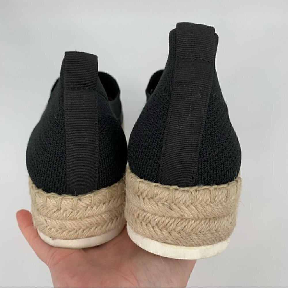 Adrienne Vittadini womens flats size 10 black Espadrilles Flatforms - Picture 6 of 10